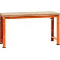 Manuflex Werkbank Profi Standard, Tischplatte Multiplex B 1750 x T 700, rotorange