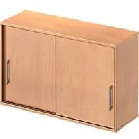 Schäfer Shop Aufsatz-Schiebetürenschrank TETRIS WOOD, 2 OH, B 1200 mm, Höhe inkl. Gleiter, Buche-Dekor