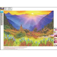 Centrum Diamantmosaik 5D 30x40cm Berge 89756