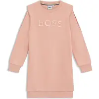 BOSS Kids-Pulloverkleid aus Baumwoll-Mix mit Logo Grösse 126
