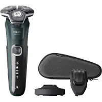 Philips SHAVER Series 5000 S5884/38 Elektrischer Nass- und Trockenrasierer, Rotationstrasierer, Schwarz, SteelPrecision blades, LED, SH71, 2 Jahr(e)