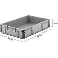 Ssi Euro Box Serie MF 6120, aus PP, Inhalt 21 L, Unterfassgriff, grau