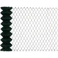 Floordirekt Maschendrahtzaun PVC-Beschichtung Grün Höhe: 1 Meter Länge: 15 Meter