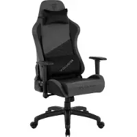 Sense7 Spellcaster SENSHI Gaming Stuhl Stoff Schwarz - Ergonomischer Bürostuhl Schreibtischstuhl Zockerstuhl 150kg 2D-Armlehnen Chefsessel