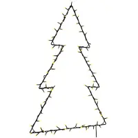 vidaXL Weihnachtsbeleuchtung Weihnachtsbaum-Silhouette 115 LEDs