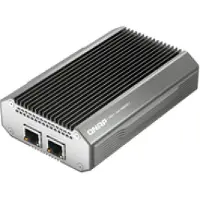 Qnap QNA-UC10G2T, Kabelgebunden, USB Typ-C, Ethernet, 10000 Mbit/s, Schwarz, Silber