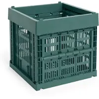 HAY - Colour Crate Cube Aufbewahrungsbox (Dunkelgrün)