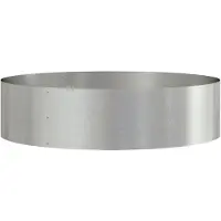 vidaXL Pflanzenring Silber 80 x 80 x 20 cm Edelstahl