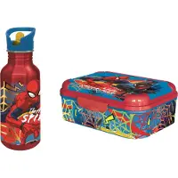 Stor Spiderman – Bottle 545 ml + Lunch Box Colorful 17x13.5 cm (bundle)