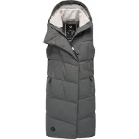 Ragwear Steppweste "Pavla Vest" stylische Winterweste mit Teddyfutter und Kapuze