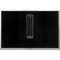 AEG - COLI84COXB - Einbau-Induktions-Kochfeld mit integriertem Dunsabzug - Umluft - 80 cm