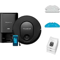 Rowenta X-Plorer Serie 65+ Saugroboter RR8L85, Beutellos, Schwarz, Rund, Staubbeutel, Ladend, Purification, 70 dB