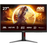 AOC G4 27G4HA, 68,6 cm (27"), 1920 x 1080 Pixel, Full HD, LED, 1 ms, Schwarz, Rot