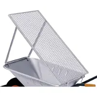 Brista Schubkarrendurchwurfsieb Streckmetall Maschenweite 17 x 40mm, 1000 x 600mm - silber