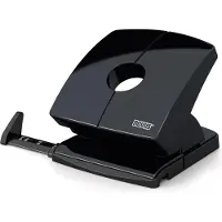 Novus Locher B 230, Vollmetallgerät, Hochglanzoberteil, bis 30 Blatt, schwarz glänzend