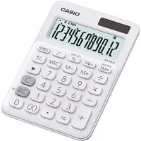 Casio MS-20UC-WE Taschenrechner Desktop Einfacher Taschenrechner