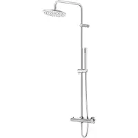 Steinberg Serie 340 Brauseset, mit Thermostatarmatur, EasyClean, Stabhandbrause, 3402721, Farbe: Chrom