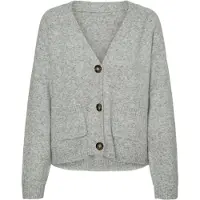 Vero Moda Strickjacke Boom 10320457 Grau Loose Fit