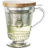 La Rochère France 3tlg. Teeset "Versailles" in Transparent/ Beige - 280 ml - onesize