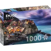 Enjoy Puzzle Puzzle, 1000 Teile – „Manarola in der Abenddämmerung“, Cinque Terre, Italien
