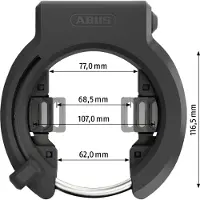 ABUS Rahmenschloss "6950M AM NR BK XPlus GRANIT"