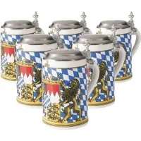 Seltmann Bayern Bierkrüge mit Deckel