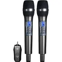 INF Kabelloses Mikrofon mit Empfänger – mit erstklassiger Klangqualität im 2er-Pack