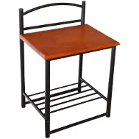 Homestyle4u Nachttisch Nachtschrank Metall Beistelltisch 551