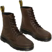 Dr. Martens Combs Stiefel aus Leder in Dunkelbraun – Größe 9,5 UK – 44 EU – 10,5 M US / Dunkelbraun