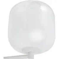 LUCANDE Avelina LED-Wandleuchte weiß Höhe 21,5 cm Glas - , Avelina, Weiß, für Wohnzimmer, Glas, Modern