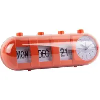 Karlsson - Wecker Retro Tube - Leuchtendes Orange - 9x26x9.3cm