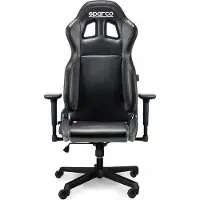 Sparco Icon, Gepolsterter Sitz, Gepolsterte Rückenlehne, Schwarz, Schwarz, Kunstleder, Kunstleder
