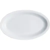 Saturnia Roma Uni Weiß Platte oval 36cm *