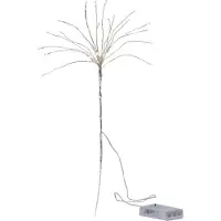Star Trading LED Lichterbouquet FEUERWERK - Flaschenbeleuchtung - 20 Stränge - H:42cm - Batterie - Timer - silber