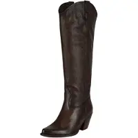 Felmini Stiefel LAREDO E362 aus Leder mit hohem Schaft und robustem Blockabsatz