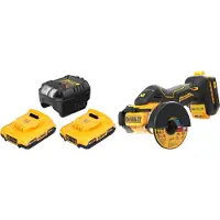 DeWalt DCS 438 D2 Akku Multimaterialschneider 18 V 76 mm Brushless + 2x Akku 2,0 Ah + Ladegerät