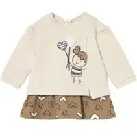 Mayoral Kleid für den Alltag 2833 Beige Regular Fit