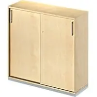 Schäfer Shop Schiebetürenschrank TETRIS WOOD, 3 OH, B 1200 mm, inkl. Stahlsockel, Ahorn-Dekor