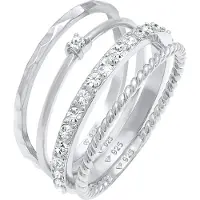Elli Ring 925 Sterling Silber Ring Set in Silber | Gr.: 54