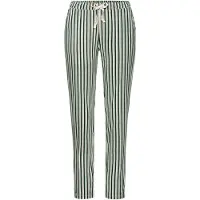 s.Oliver Pyjamahose , Damen, Gr. 36/38, N-Gr, grün, weiß, gestreift, Single Jersey, Obermaterial: 50% Baumwolle, 50% Viskose, gestreift, Basic lang, Hosen Pyjamahose, mit schönem Allovermuster