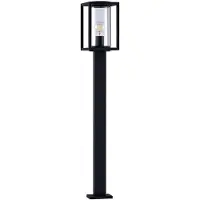 LUCANDE Ferda Außen Gartenleuchte H100 Graphite - , Ferda, dimmbar, Schwarz, für Terrasse, Aluminium, Modern
