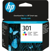 HP 301 Cyan/Magenta/Gelb Original Druckerpatrone, Standardertrag, Cyan, Magenta, Gelb, Tinte auf Farbstoffbasis, 3 ml, 1 Stück(e), Kombi-Packung