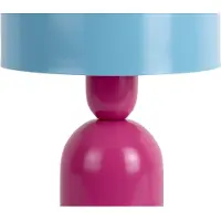 Leitmotiv - Tischleuchte Double Funky - Leuchtendes Rosa - Ø19cm Tischlampe - Nachttischlampe, Wohnzimmer, Schlafzimmer
