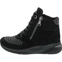 Waldlaufer H-Dilara Schnürstiefel Schwarz in Gr. 42