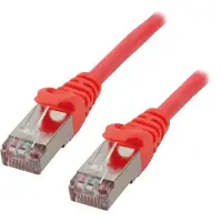 MCL Cable RJ45 Cat6 3.0 m Red Netzwerkkabel Rot 3 m