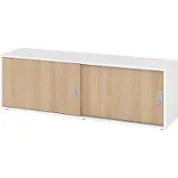 Hammerbacher Sideboard 1,5OH, Weiss/Eiche