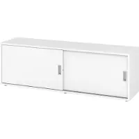 Hammerbacher Sideboard 1,5OH, Weiss/Weiss