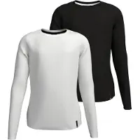 H.I.S. Langarmshirt in schwarz/weiß | Gr.: 128/134
