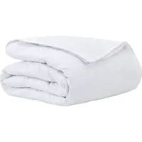 vidaXL 2-in-1 Bettdecke Weiß 135 x 200 cm Feder