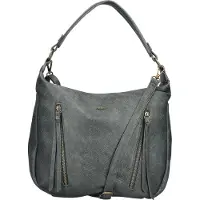 Rieker Damen Schultertasche mit zwei Ziereißverschlüssen H1016, Farbe:Grün